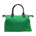 Emma cotton handbag with leather trim