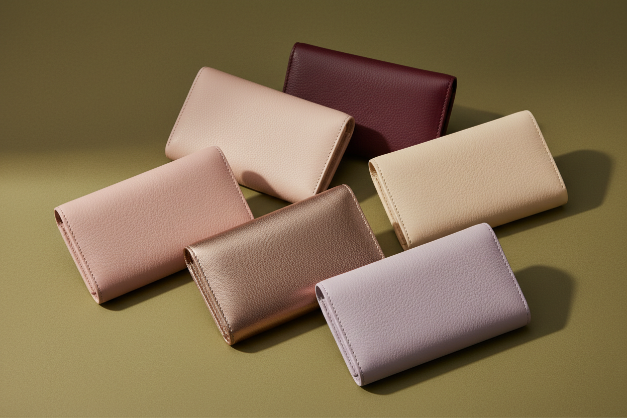 plusieurs couleur feminines que des wallets sans card holders