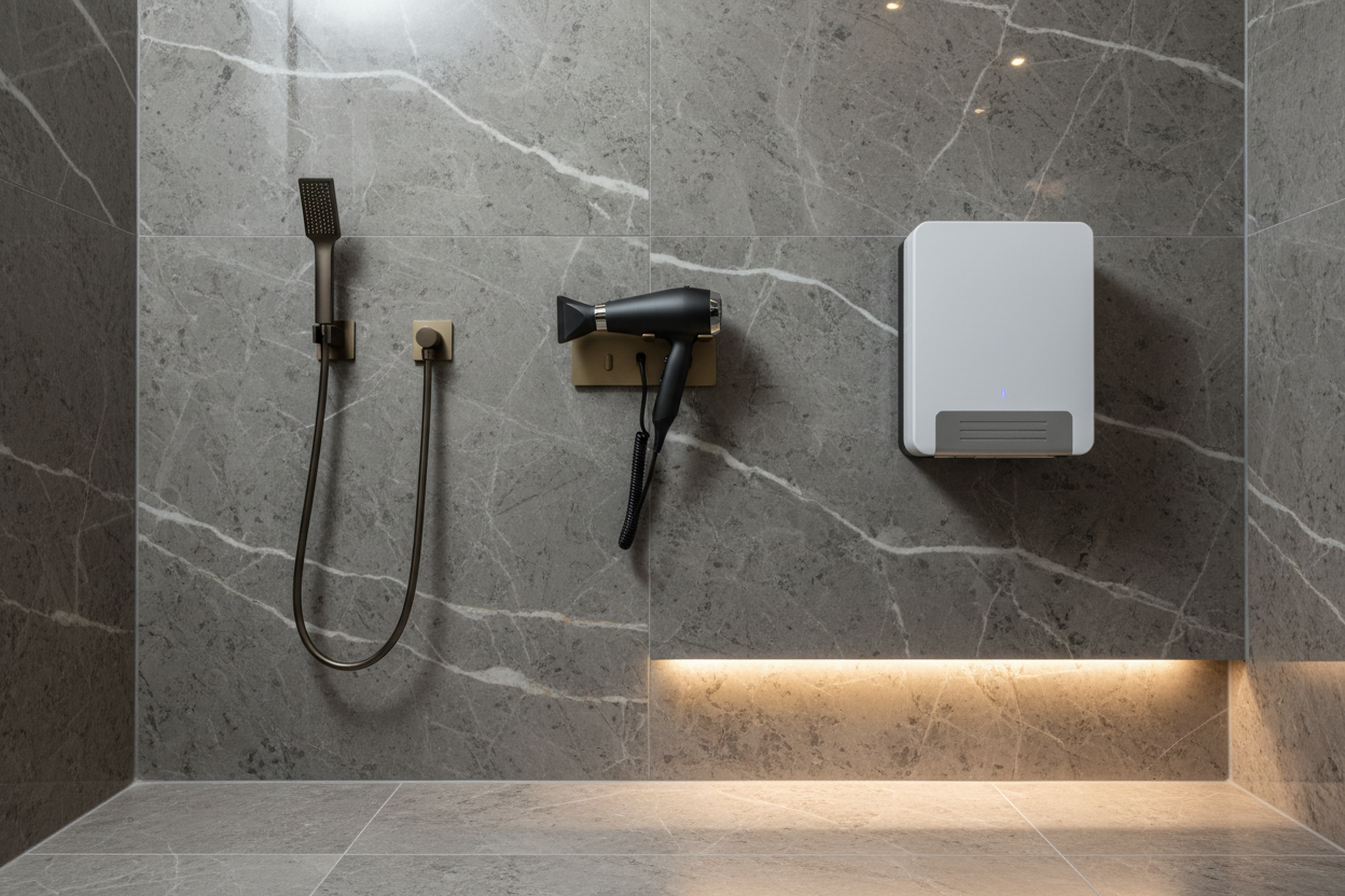 sans les serviettes et avec mur plus chic et essui main (machine)